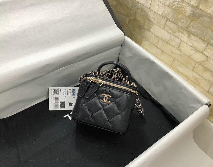 Chanel Small Vanity with Chain Black AP2198
