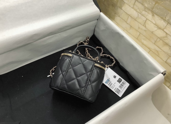 Chanel Small Vanity with Chain Black AP2198