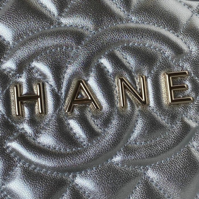 Chanel Star Handbag Silver AS4579