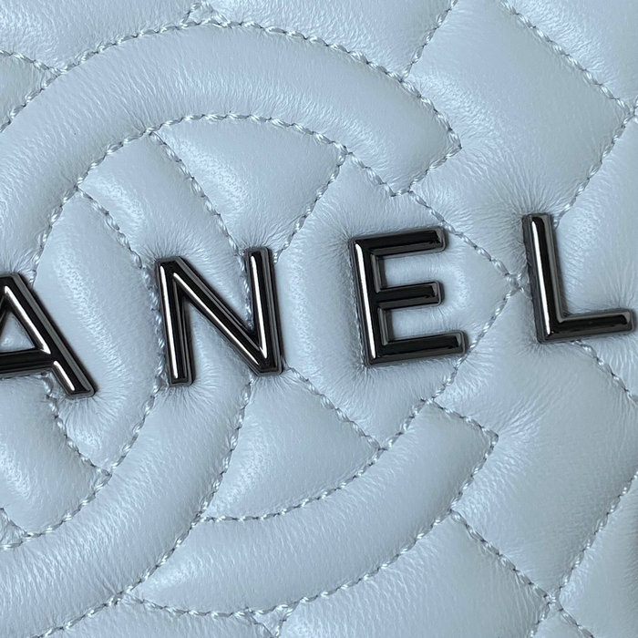 Chanel Star Handbag White with Black hardware AS4579