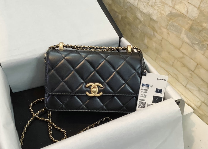 Chanel Vintage Flap Bag Black AS2615