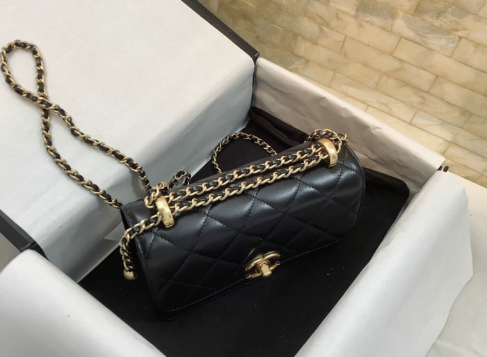 Chanel Vintage Flap Bag Black AS2615