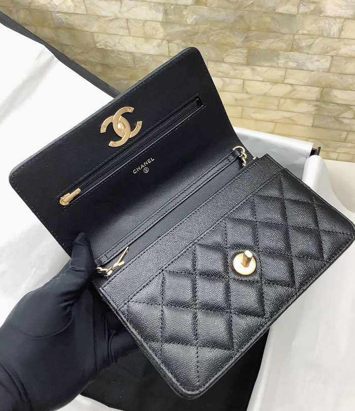 Chanel Wallet On Chain Black AP3580