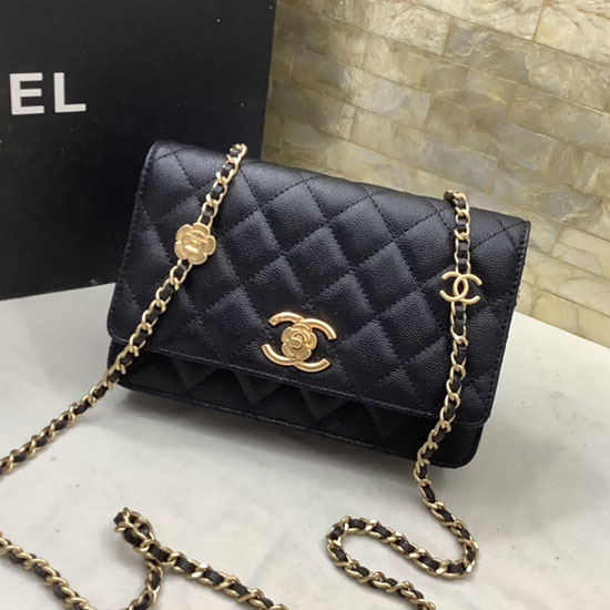 Chanel Wallet On Chain Black AP3580