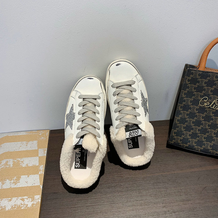 Golden Goose Shearling Superstar Slip-On Sneakers SHG111702