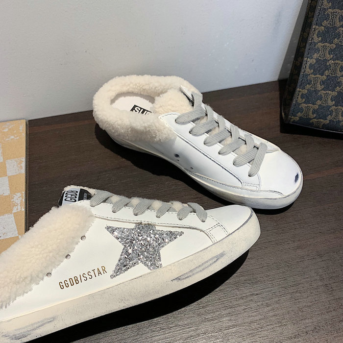 Golden Goose Shearling Superstar Slip-On Sneakers SHG111702