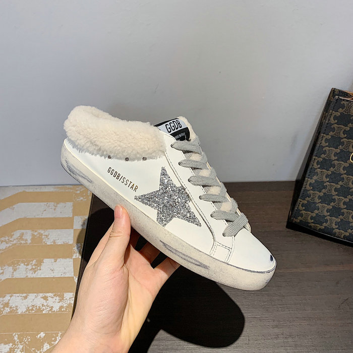 Golden Goose Shearling Superstar Slip-On Sneakers SHG111702