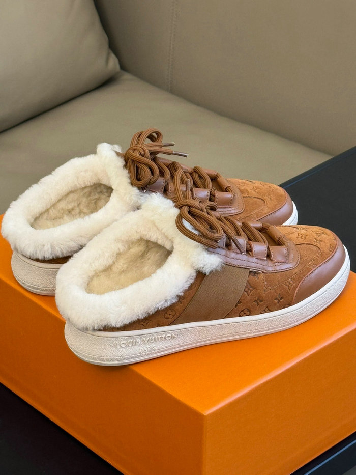 Louis Vuitton Shearling Sneakers SHL111703