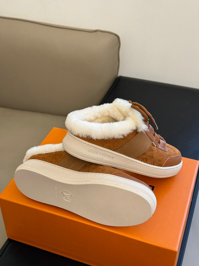 Louis Vuitton Shearling Sneakers SHL111703