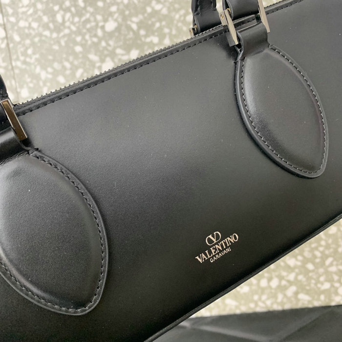 Valentino Rockstud East-west Calfskin Handbag Black V0273