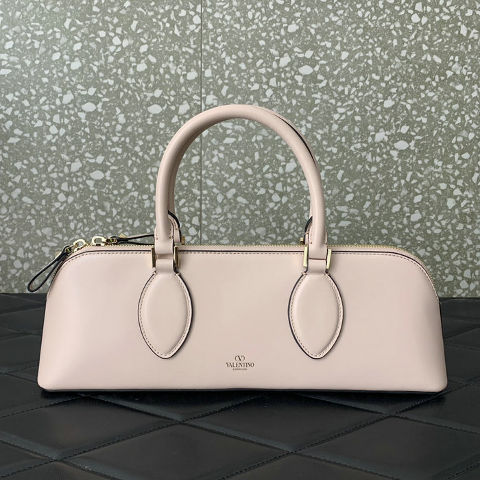 Valentino Rockstud East-west Calfskin Handbag Light Pink V0273