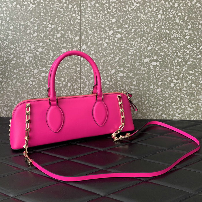 Valentino Rockstud East-west Calfskin Handbag Pink V0273