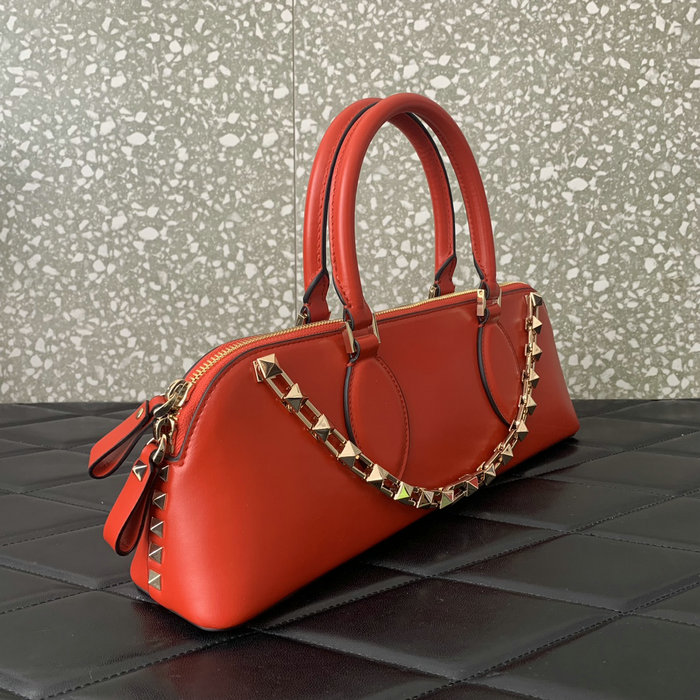 Valentino Rockstud East-west Calfskin Handbag Red V0273