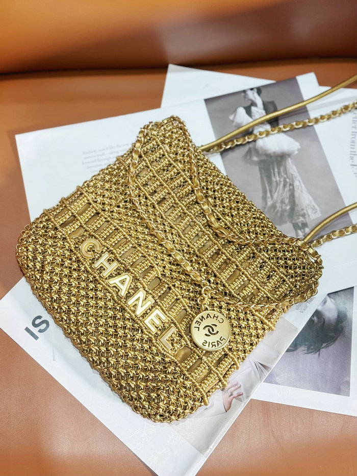 Chanel Mini 22 Bag Gold AS3980