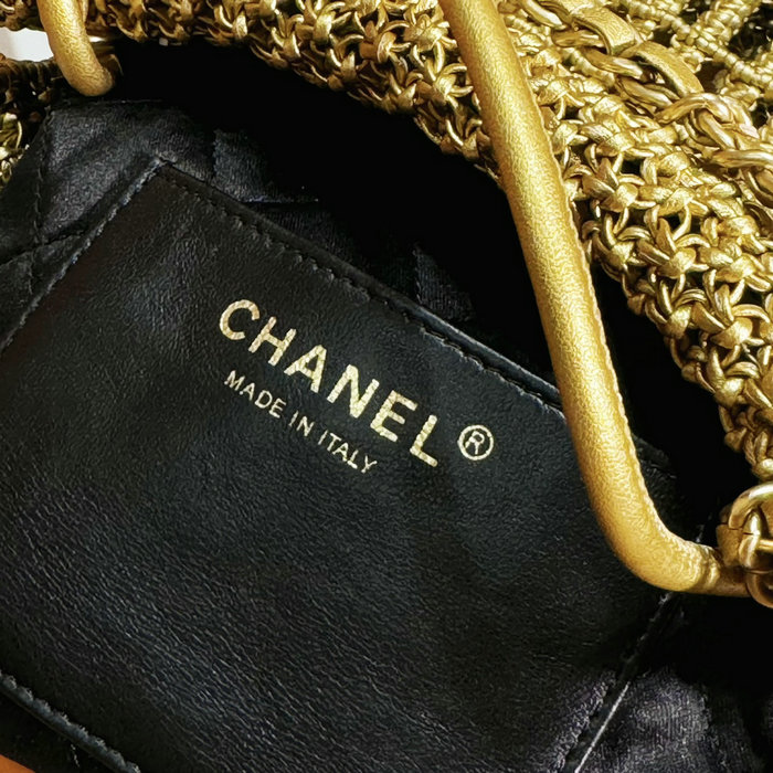Chanel Mini 22 Bag Gold AS3980