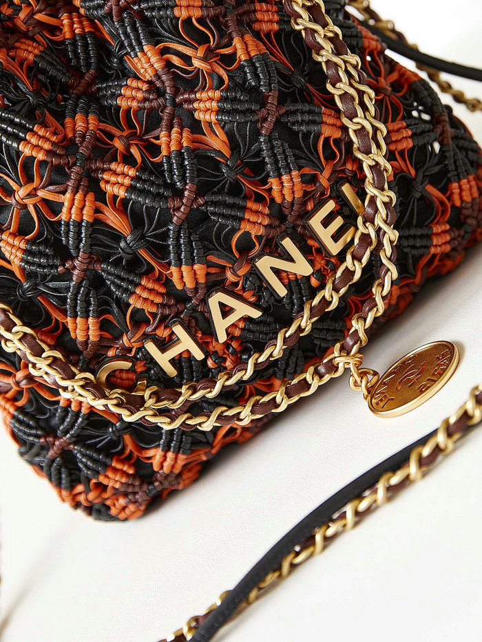 Chanel Mini 22 Bag Orange AS3980