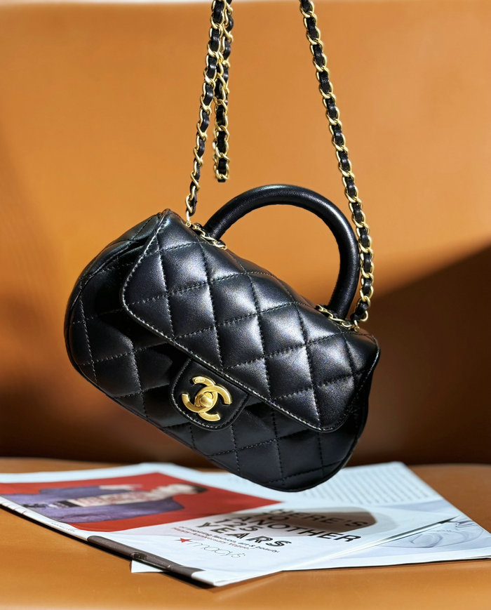 Chanel Small Bag With Top Handle Black AS4573