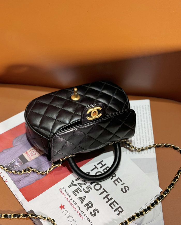 Chanel Small Bag With Top Handle Black AS4573