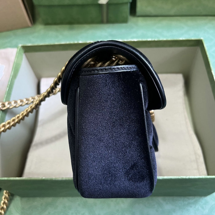 Gucci GG Marmont Mini Shoulder Bag Black 446744