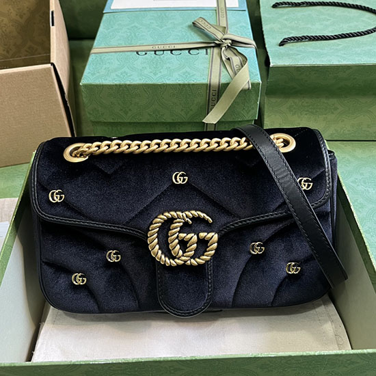 Gucci GG Marmont Small Shoulder Bag Black 443497