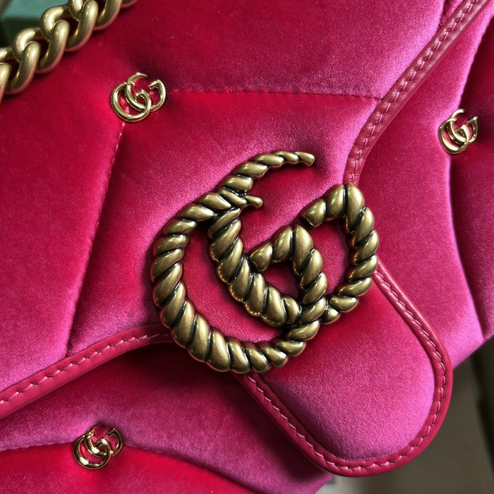 Gucci GG Marmont Small Shoulder Bag Pink 443497