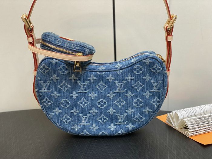 Louis Vuitton Denim Croissant MM M46856