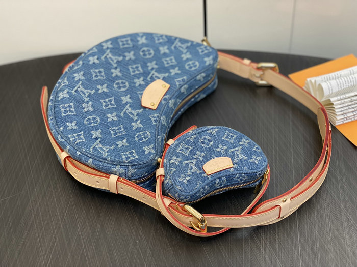 Louis Vuitton Denim Croissant MM M46856