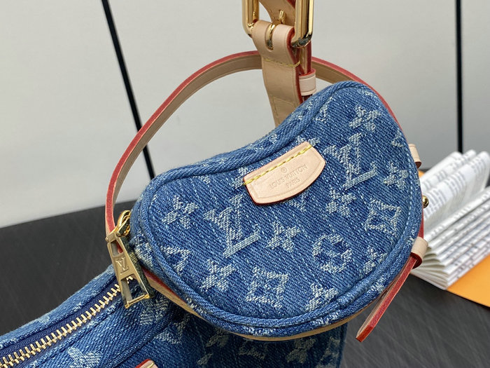 Louis Vuitton Denim Croissant MM M46856