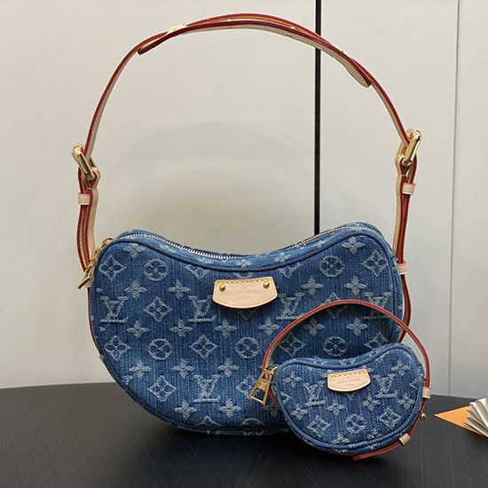 Louis Vuitton Denim Croissant MM M46856