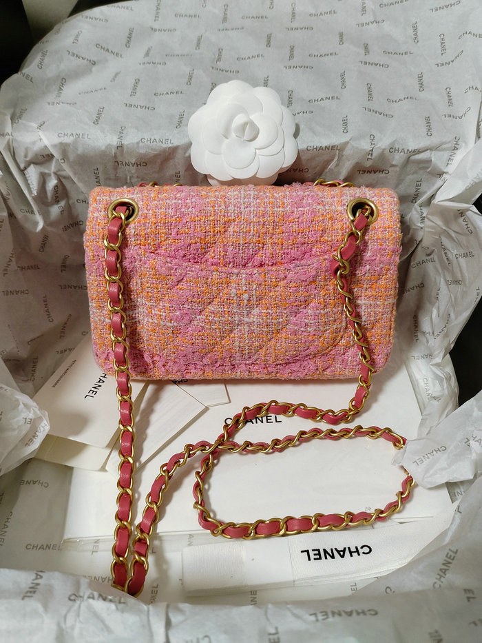 Small Chanel Flap Bag Pink A2420