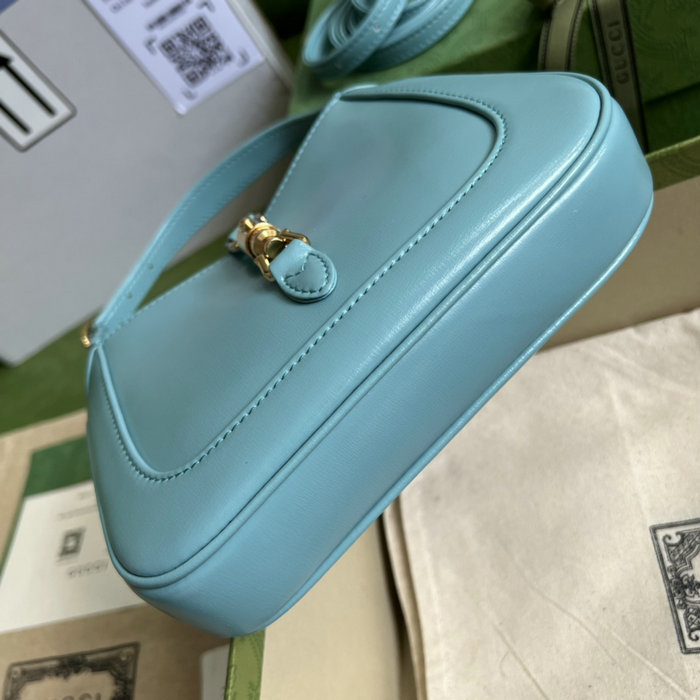 Gucci Jackie 1961 Mini Shoulder Bag Light Blue 637091