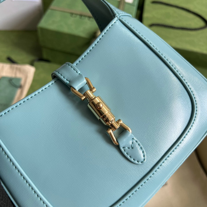 Gucci Jackie 1961 Mini Shoulder Bag Light Blue 637091