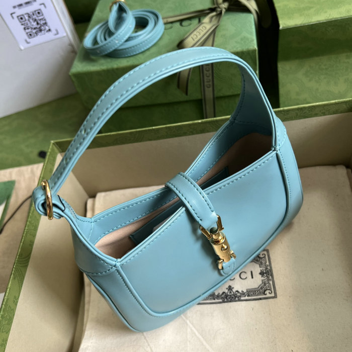 Gucci Jackie 1961 Mini Shoulder Bag Light Blue 637091