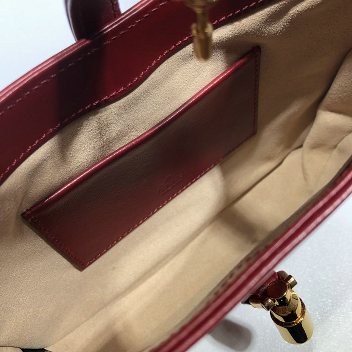 Gucci Jackie 1961 Mini Shoulder Bag Red 637091