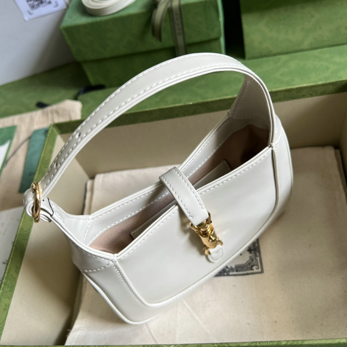 Gucci Jackie 1961 Mini Shoulder Bag White 637091