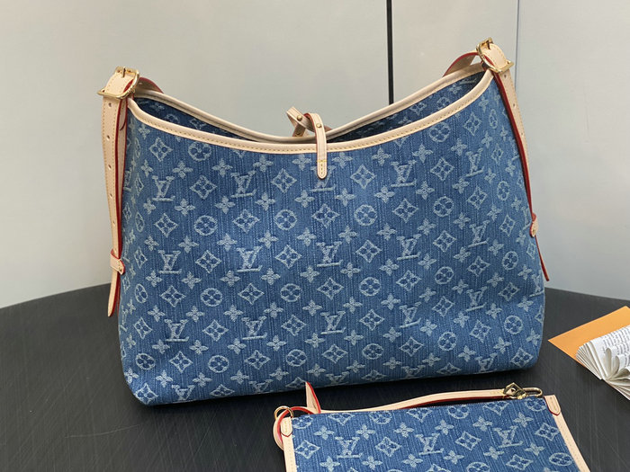 Louis Vuitton Denim Blue CarryAll MM M46855