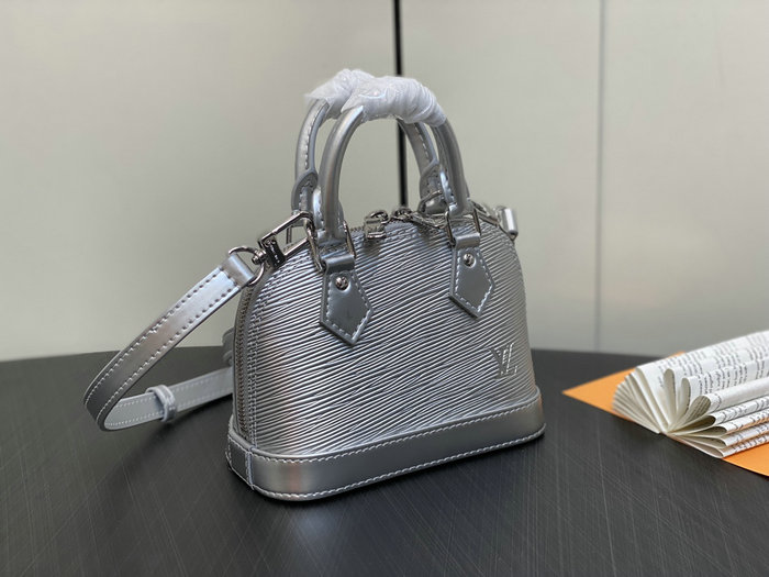 Louis Vuitton Nano Alma Silver M82682