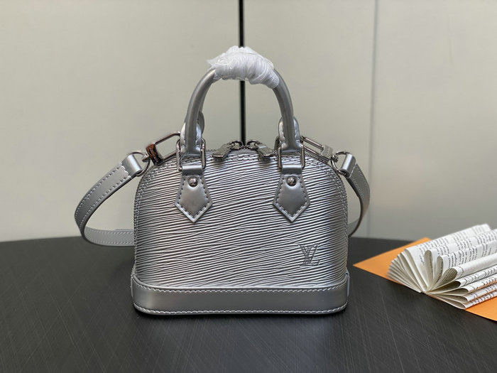 Louis Vuitton Nano Alma Silver M82682