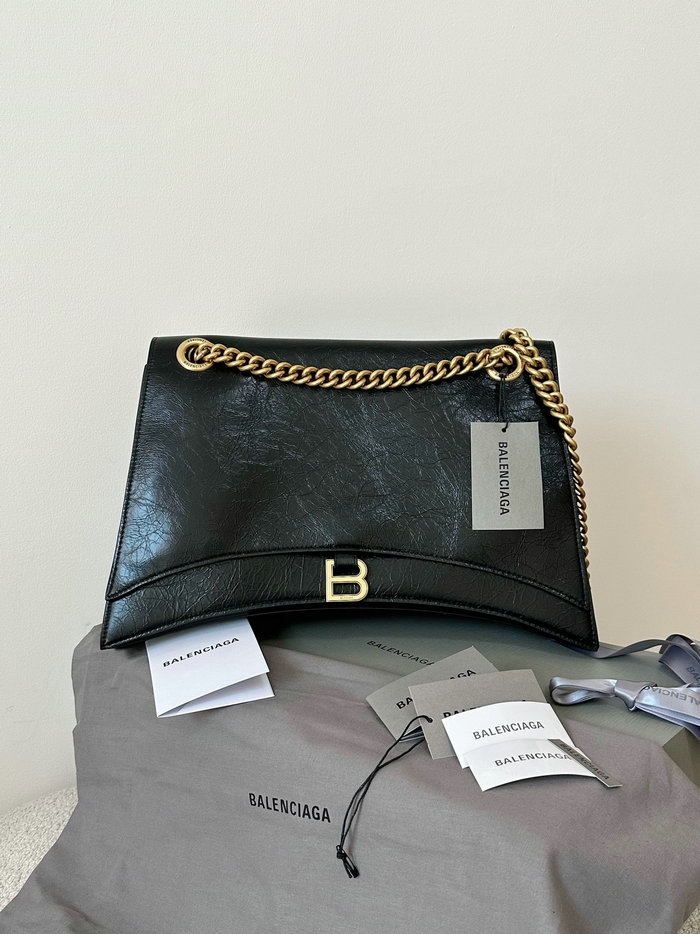 Balenciaga Crush Large Chain Bag Black B716332