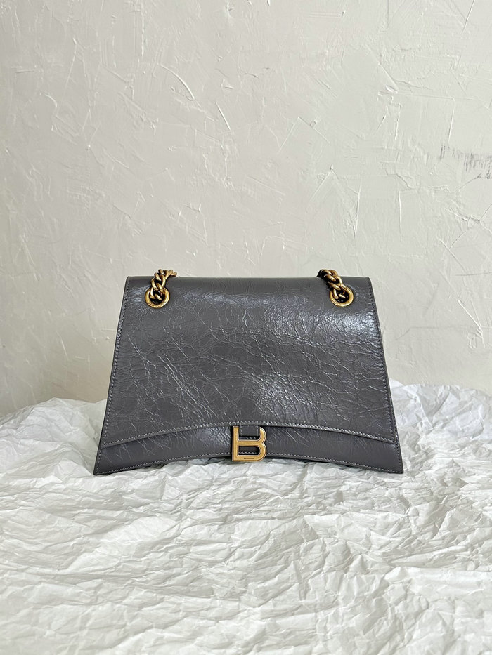 Balenciaga Crush Medium Chain Bag Grey B716393