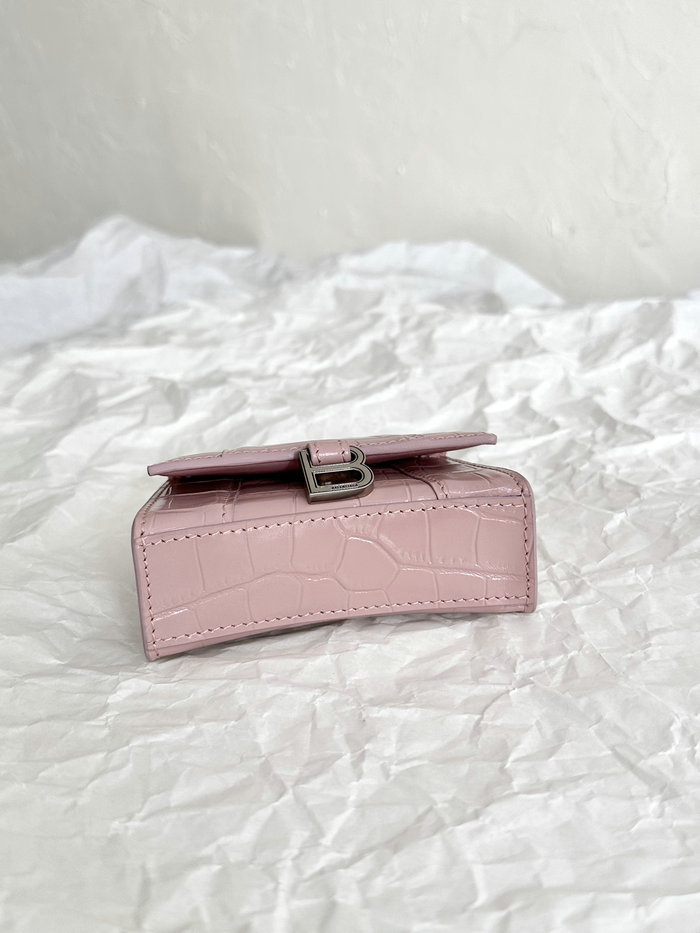 Balenciaga Hourglass Nano Top Handle Bag Pink B664676