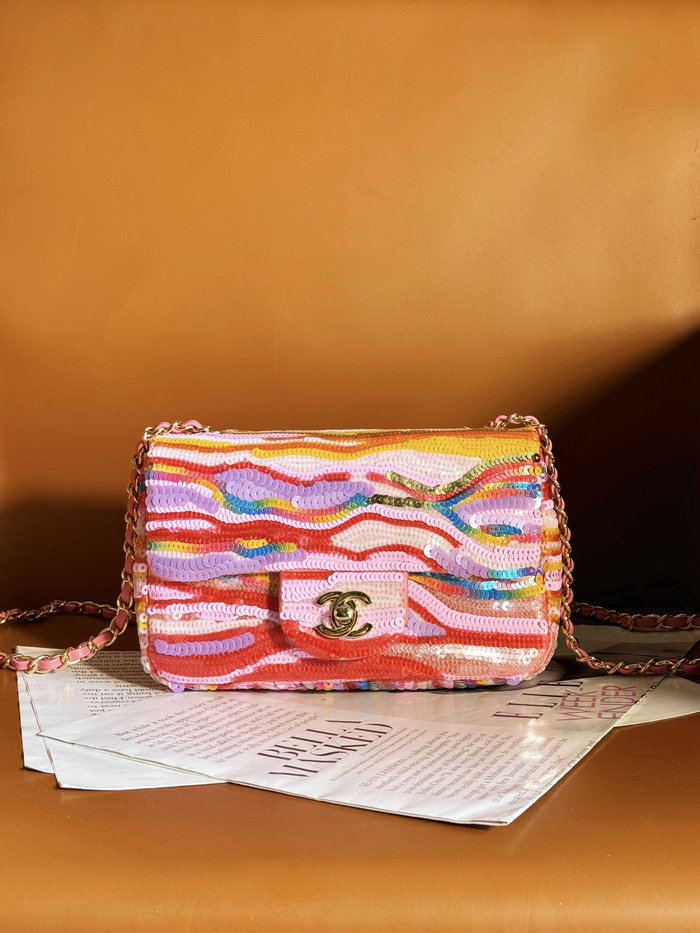 Chanel Sequins Mini Flap Bag A69900