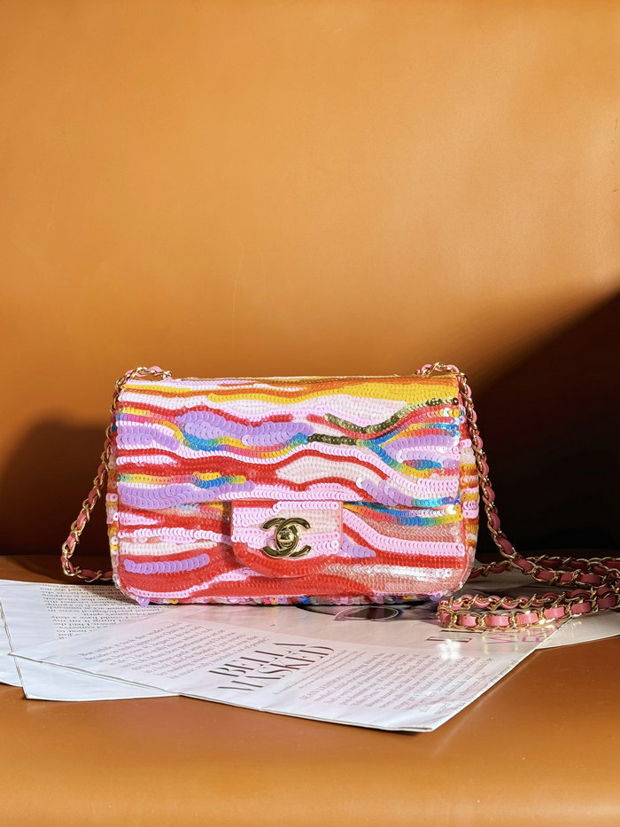 Chanel Sequins Mini Flap Bag A69900