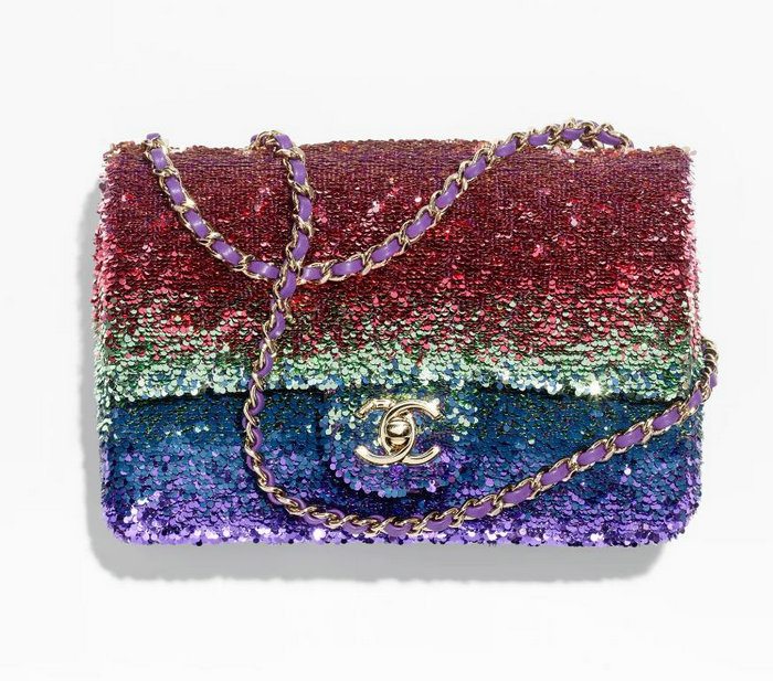 Chanel Sequins Small Flap Bag Sequins AS4561