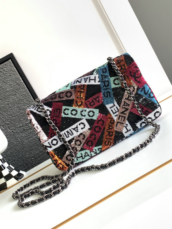 Chanel Small Sequins Flap Bag Multicolour AS4418