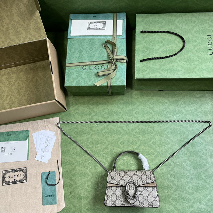 Gucci Dionysus Mini Top Handle Bag Beige 752029
