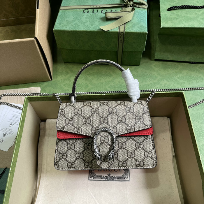 Gucci Dionysus Mini Top Handle Bag Red 752029