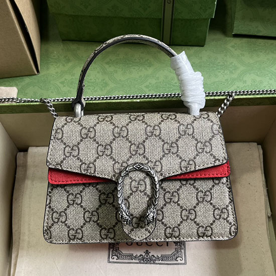 Gucci Dionysus Mini Top Handle Bag Red 752029