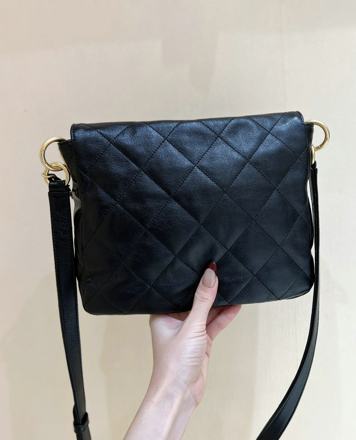 Chanel Hobo Handbag Black AS4743