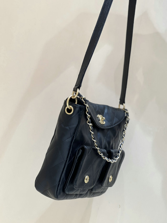 Chanel Large Hobo Bag Black AS4668